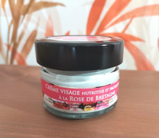 Crème visage nutritive et protectrice à la rose de Bretagne