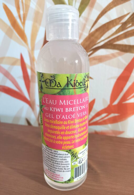 Eau micellaire au kiwi breton et gel d'aloe Vera